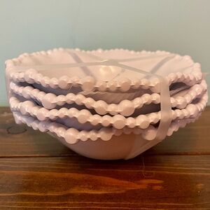 Bella Luxx White Beaded Bowls Set